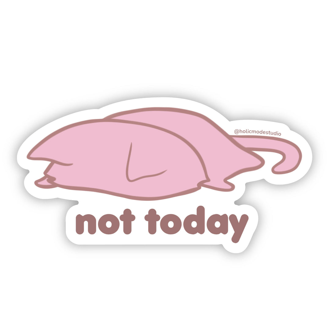Not Today Vinyl Sticker