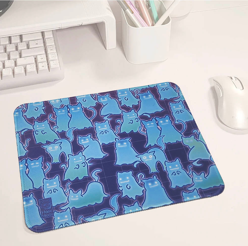 Ghost Cats Mouse Pad