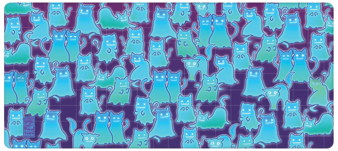 Ghost Cats Desk Mat