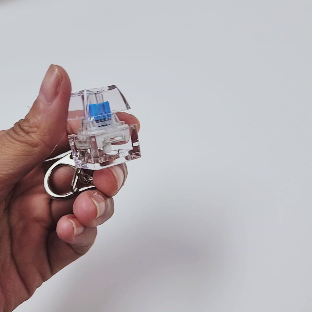 Clear Clicky Keychain