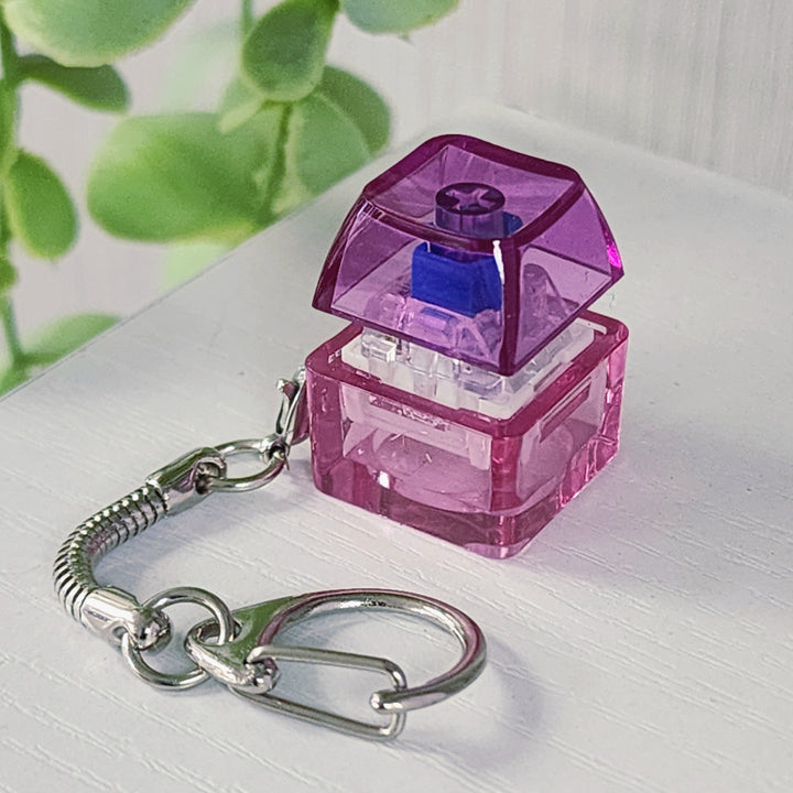 Purple Clicky Keychain
