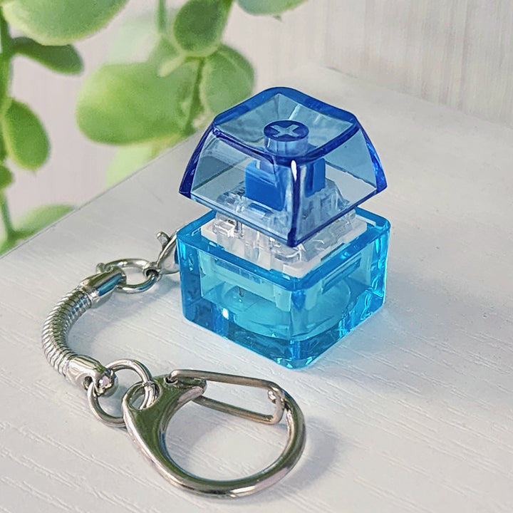 Blue Clicky Keychain
