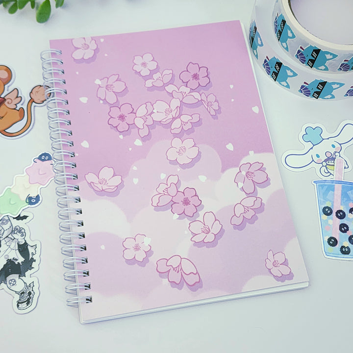 Sakura Clouds Reusable Sticker Book