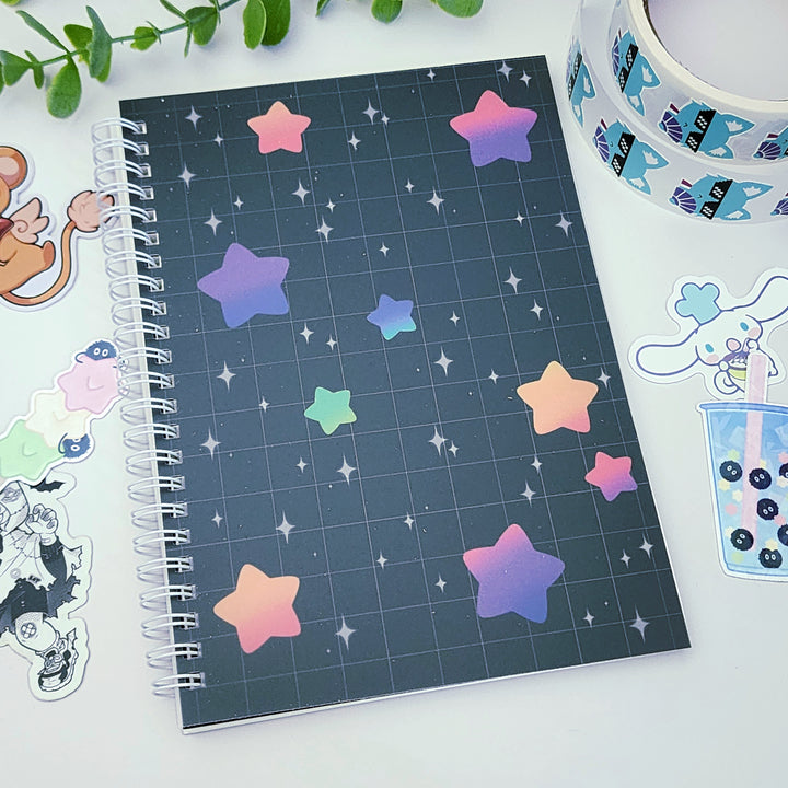 Rainbow Star Galaxy Reusable Sticker Book