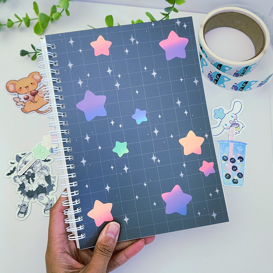 Rainbow Star Galaxy Reusable Sticker Book