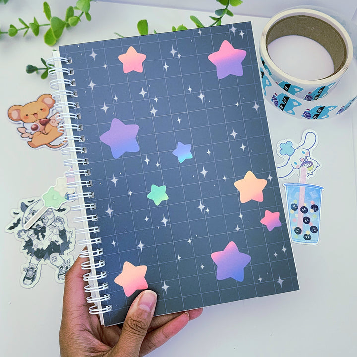 Rainbow Star Galaxy Reusable Sticker Book