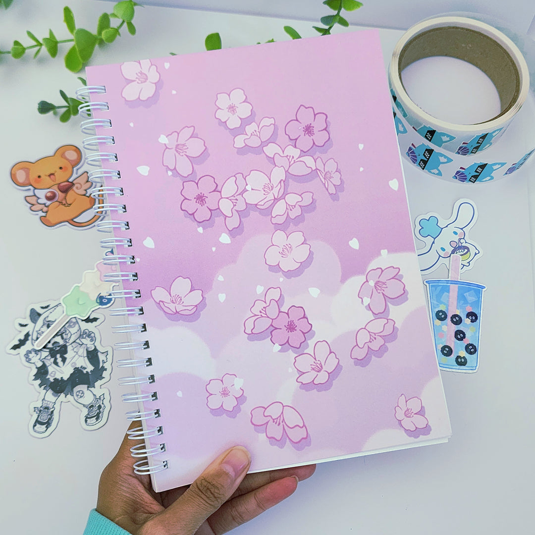 Sakura Clouds Reusable Sticker Book