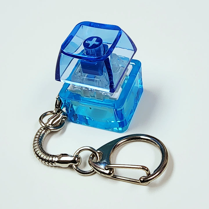 Blue Clicky Keychain