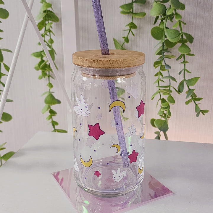 Bunny Moon Drinking Glass