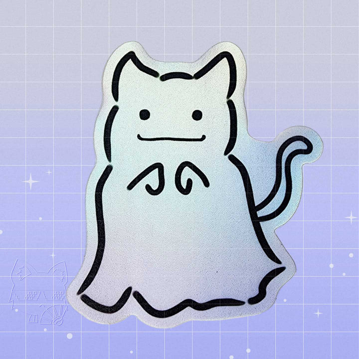 Ghost Cat Sticker