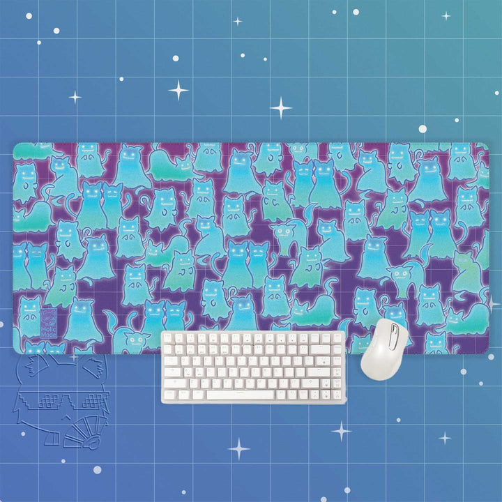 Ghost Cats Desk Mat