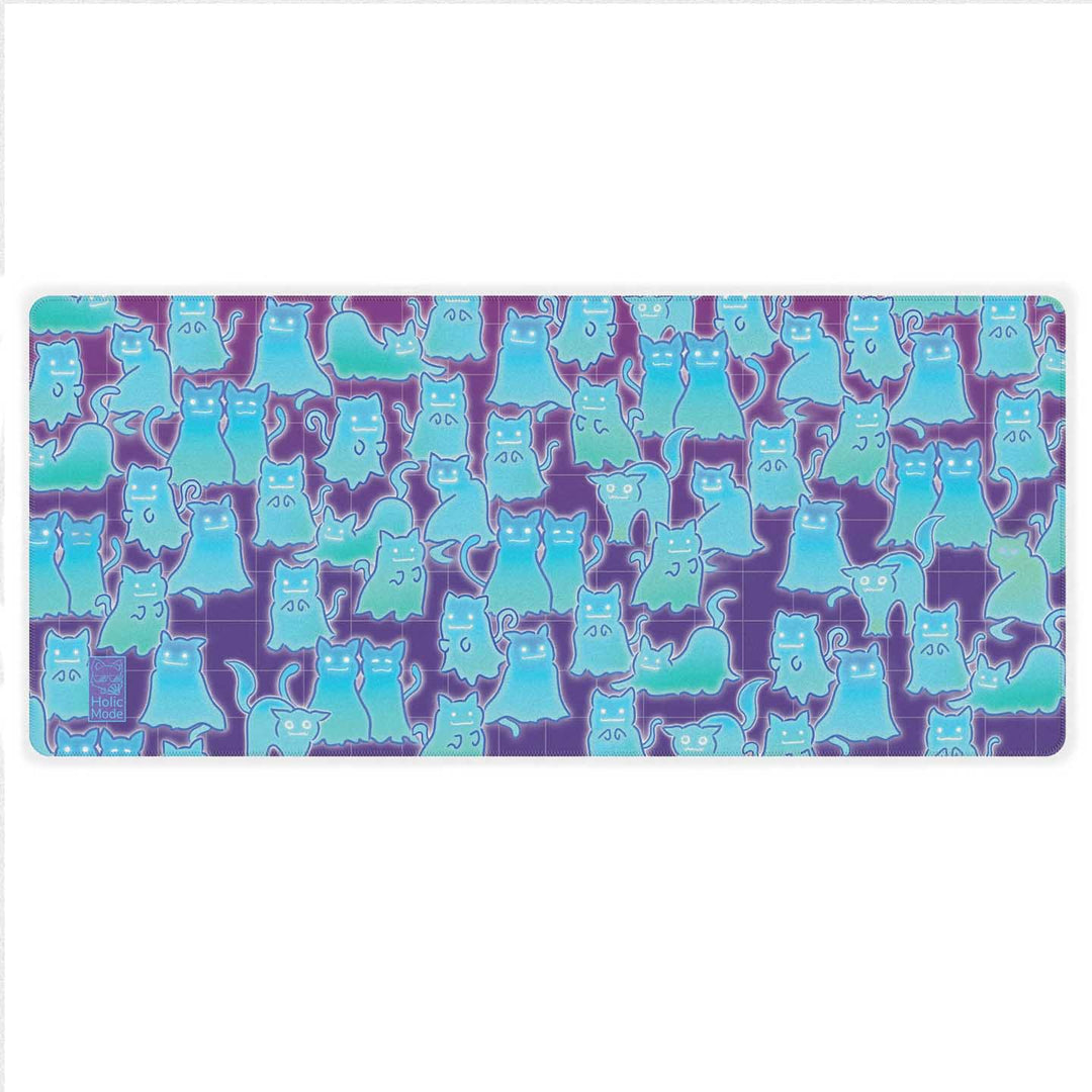Ghost Cats Desk Mat