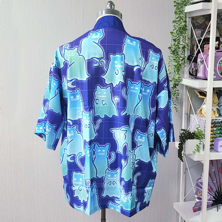 Ghost Cats Haori | Kimono Cardigan