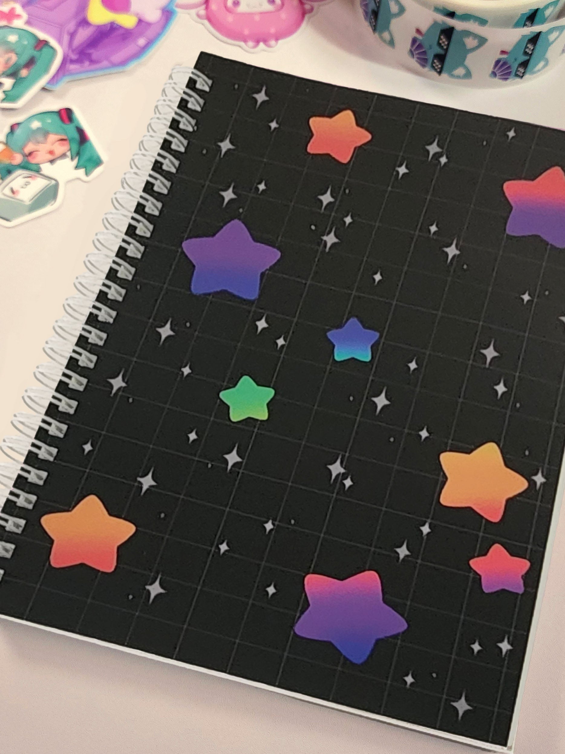 Rainbow Star Galaxy Reusable Sticker Book