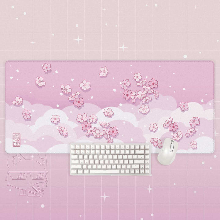 Sakura Clouds Desk Mat