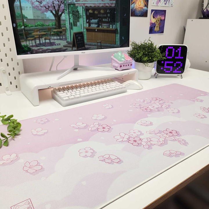 Sakura Clouds Desk Mat