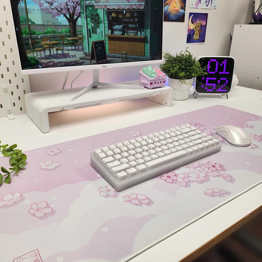 Sakura Clouds Desk Mat