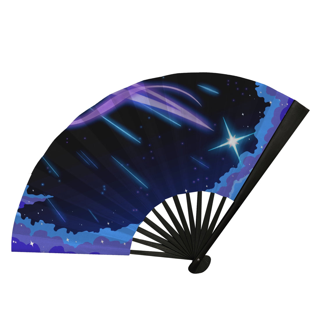 Starfall Rave Folding Fan