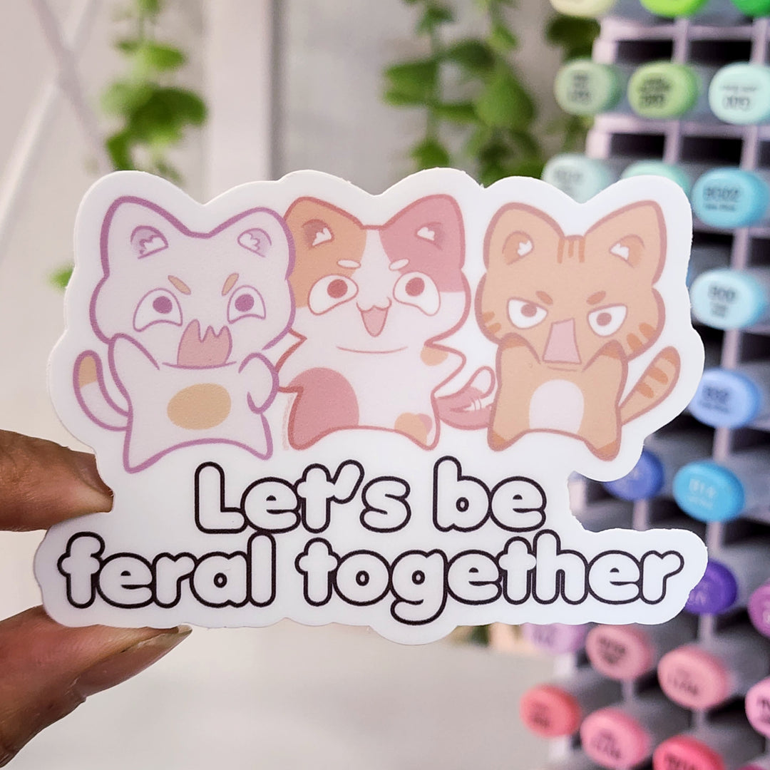 Feral Together Vinyl Sticker