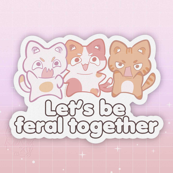 Feral Together Vinyl Sticker