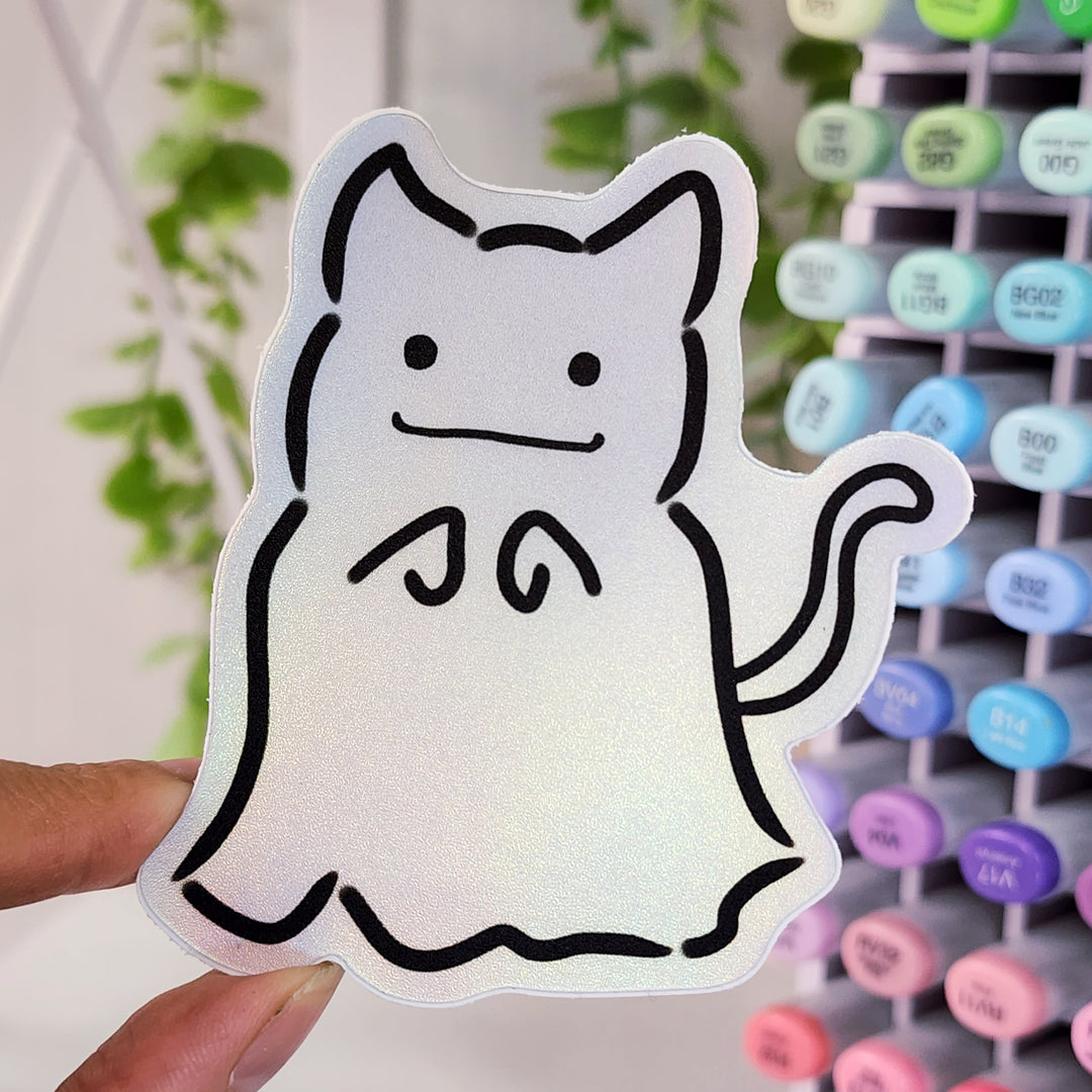 Ghost Cat Sticker