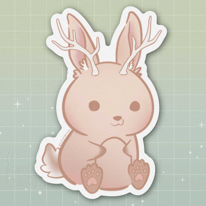 Jackalope Vinyl Sticker