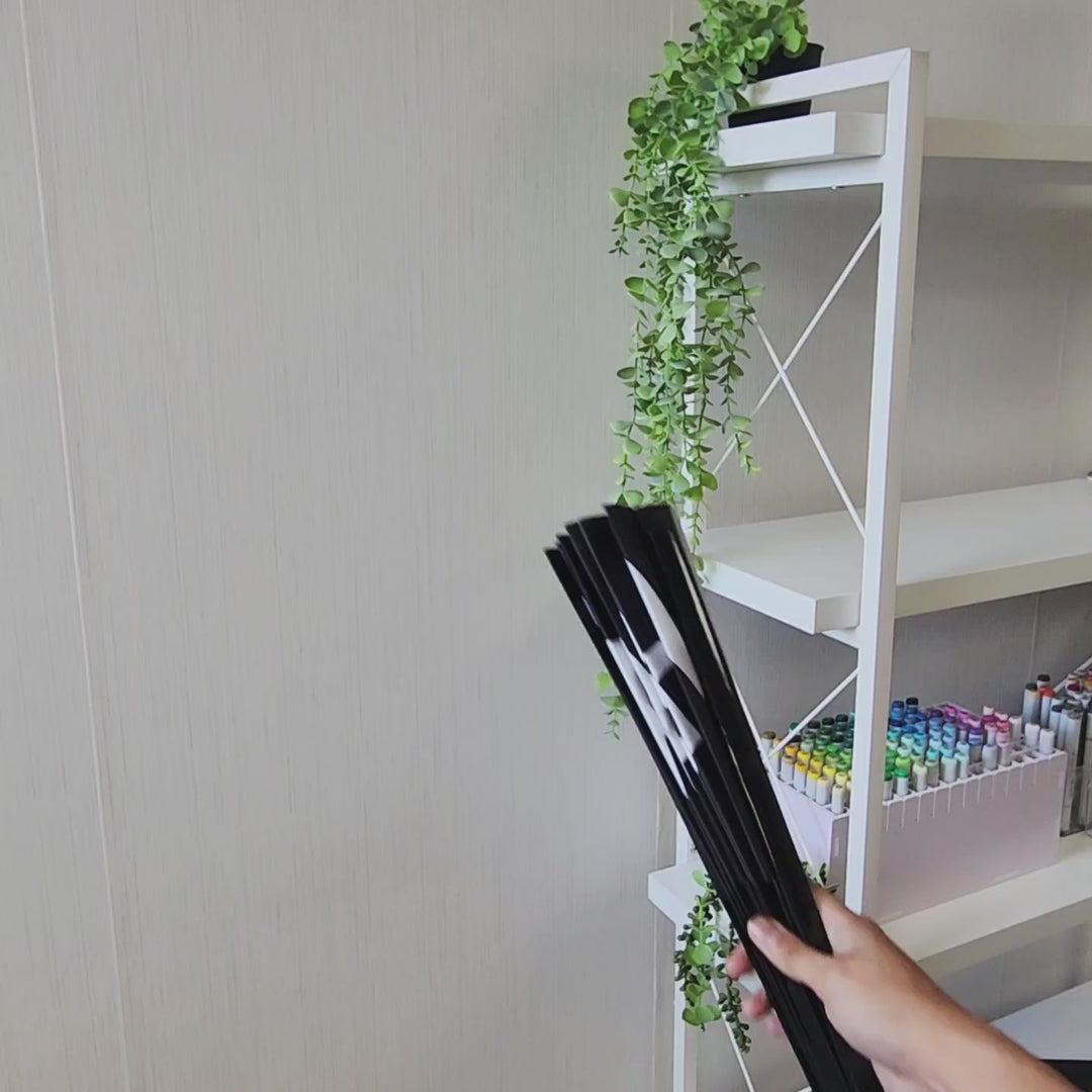 Trash Rave Folding Fan