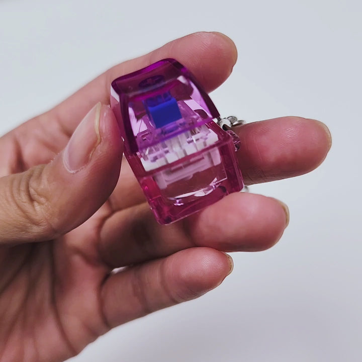 Purple Clicky Keychain