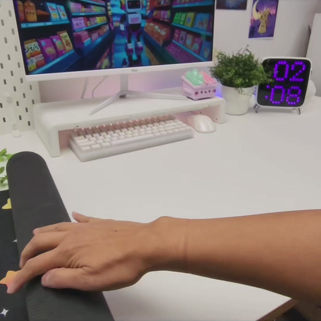 Rainbow Star Galaxy Desk Mat