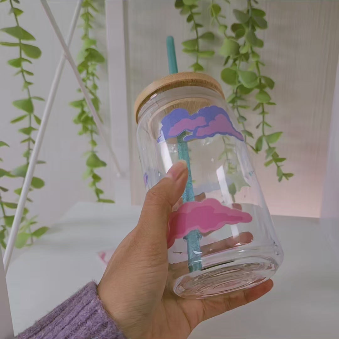 Starry Horizon Drinking Glass