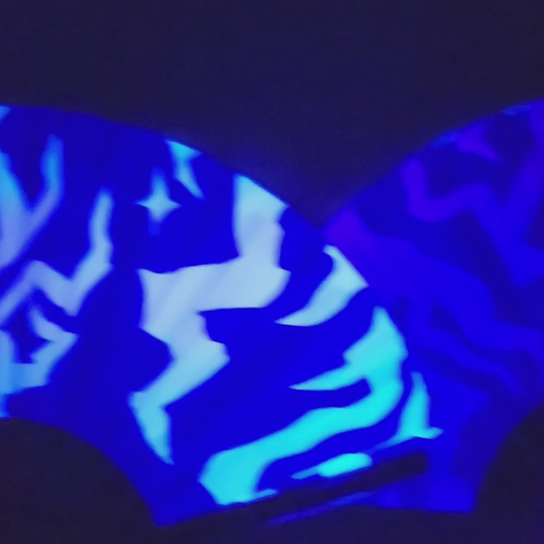 Demon Patterns Rave Folding Fan