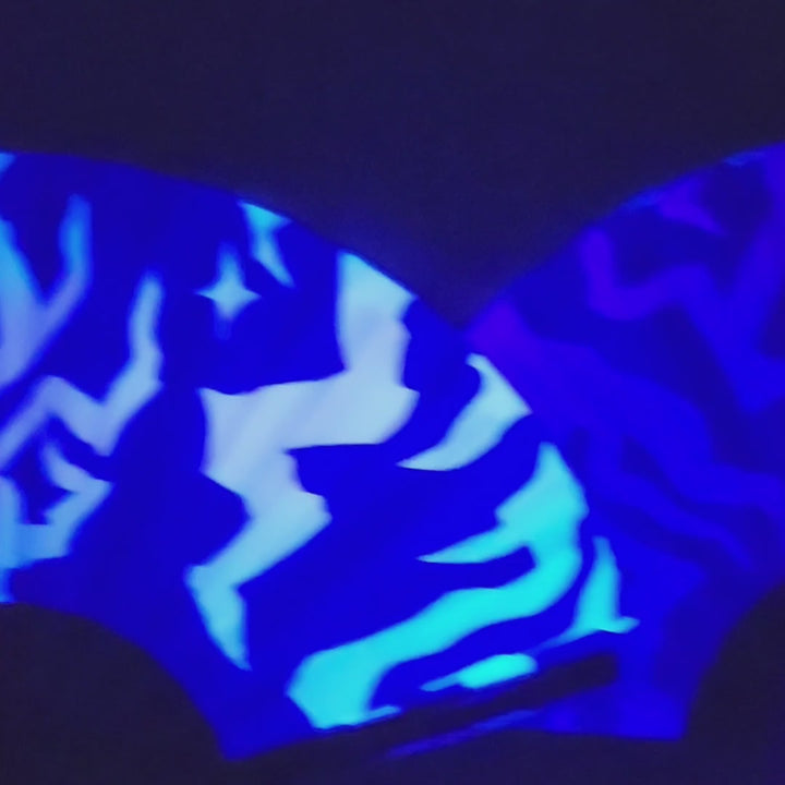 Demon Patterns Rave Folding Fan