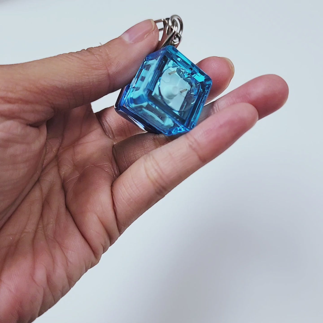 Blue Clicky Keychain