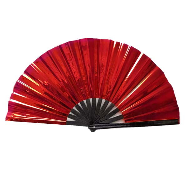 Red Iridescent Fan